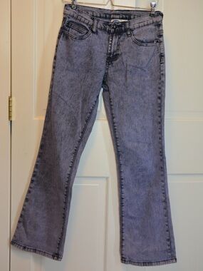Diane Gilman Purple Wash Low Rise Bootcut Jeans